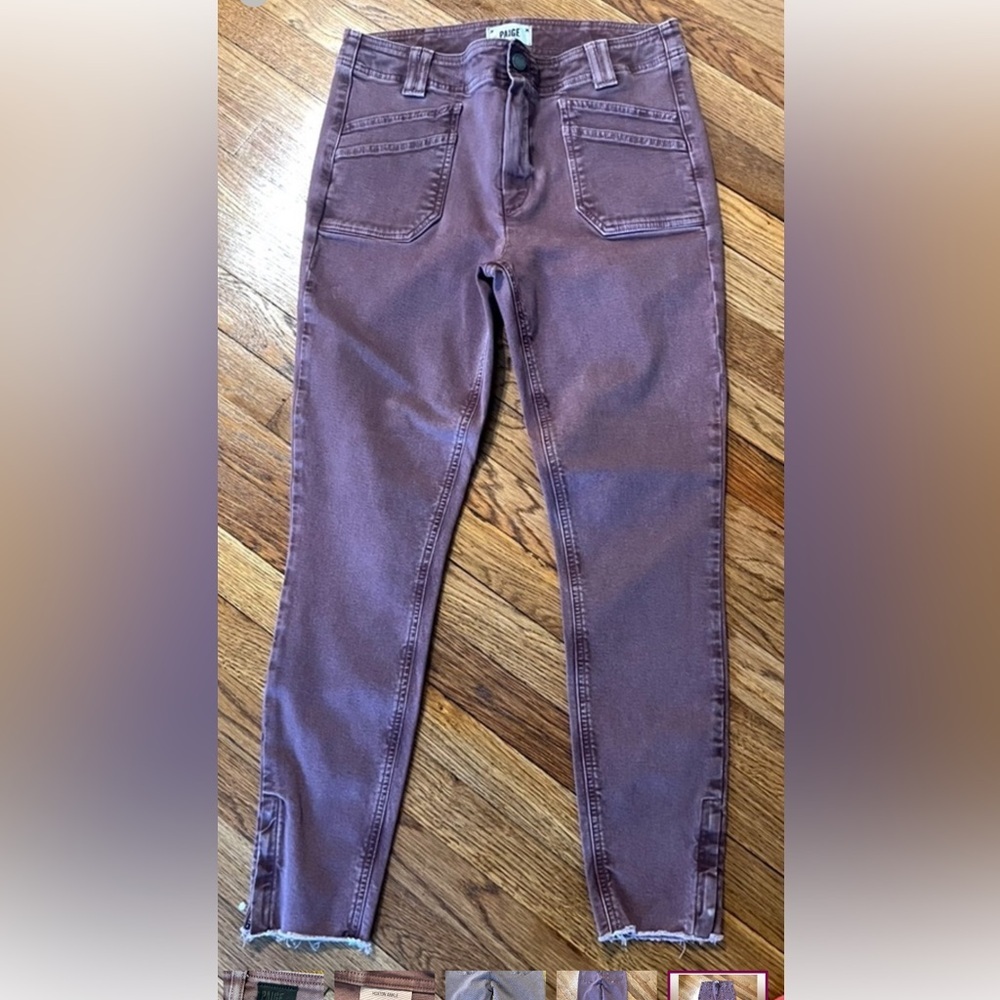 PAIGE Brown Jeans Soft Washed Denim Fashion-Forward